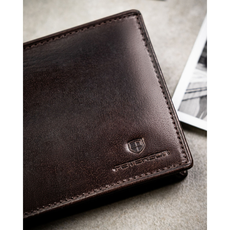 Skórzany męski portfel Peterson PTN N992-BUF