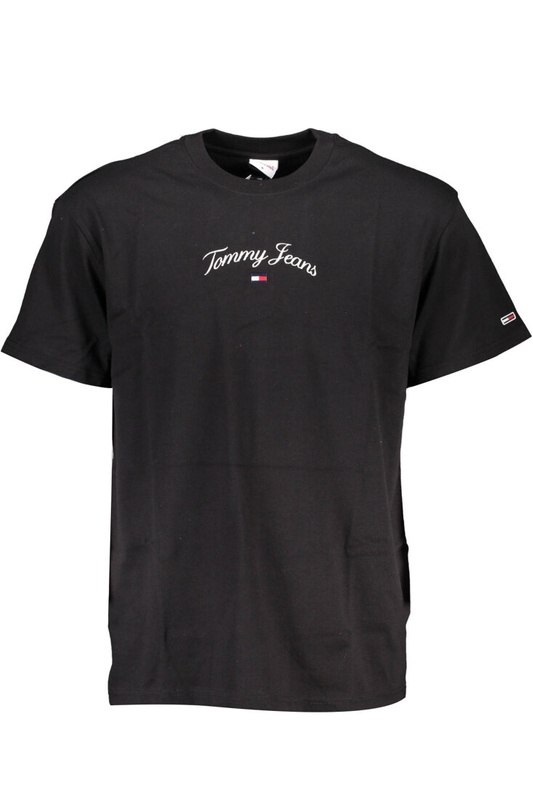 CZARNY MĘSKI T-SHIRT Z KRÓTKIM RĘKAWEM TOMMY HILFIGER