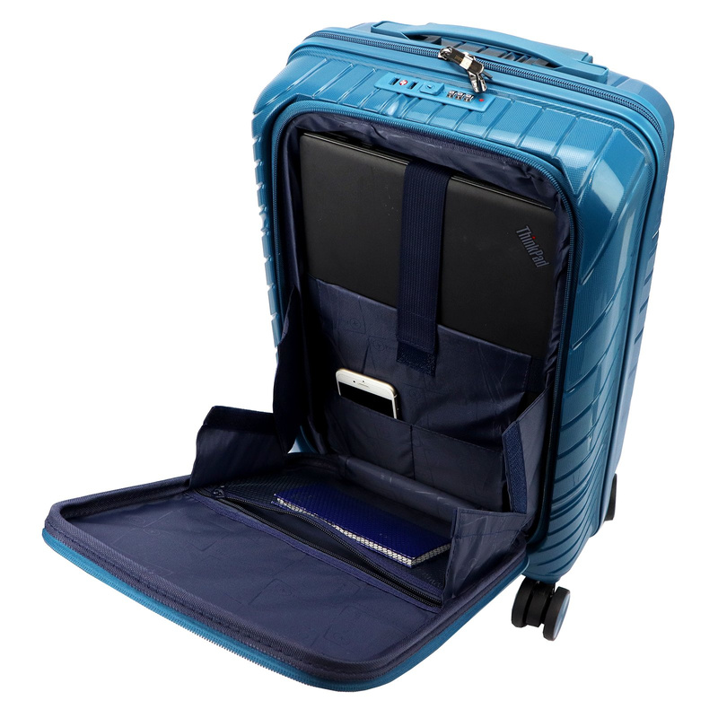 Pierre Cardin walizka na kółkach materiał ABS z zamkiem szyfrowym