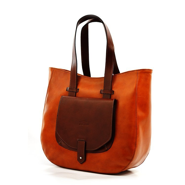 Torebka skórzana na ramię duża damska shopperbag
