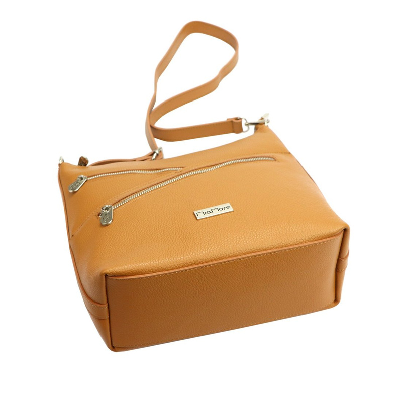 MiaMore damska listonoszka skóra naturalna torba na ramię z kieszeniami