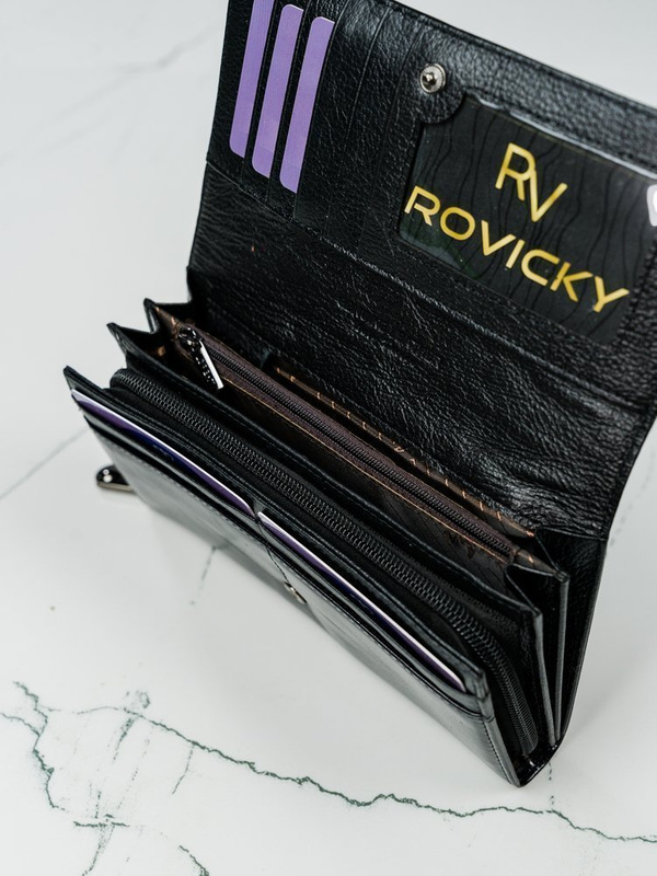 Klasyczny Skórzany portfel damski Lorenti z RFID