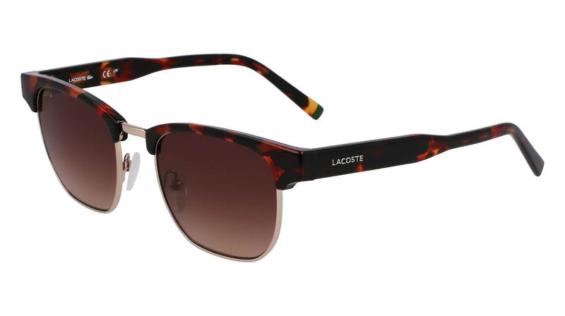 Okulary LACOSTE L266S-214. Okulary przeciwsłoneczne, Kolor brązowy. Mężczyzna.