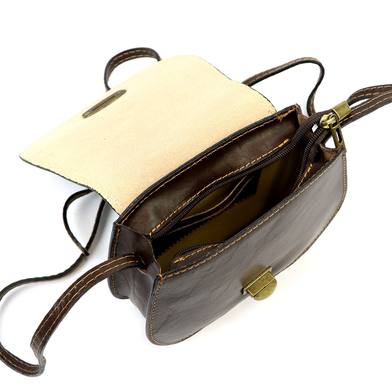 Gregorio Klasyczna damska listonoszka skóra naturalna torebka na ramię