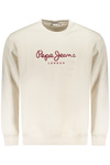 PEPE JEANS BIAŁA BLUZA MĘSKA Z ROZPINANYM NA ZAMEK