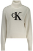 BIAŁY SWETER DAMSKI CALVIN KLEIN