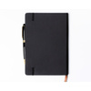 Czarny notes w twardej oprawie formacie A5 zadrukowany w linie - Peterson