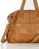 Shopper bag torebka skórzana A4 do pracy - MARCO MAZZINI brąz camel