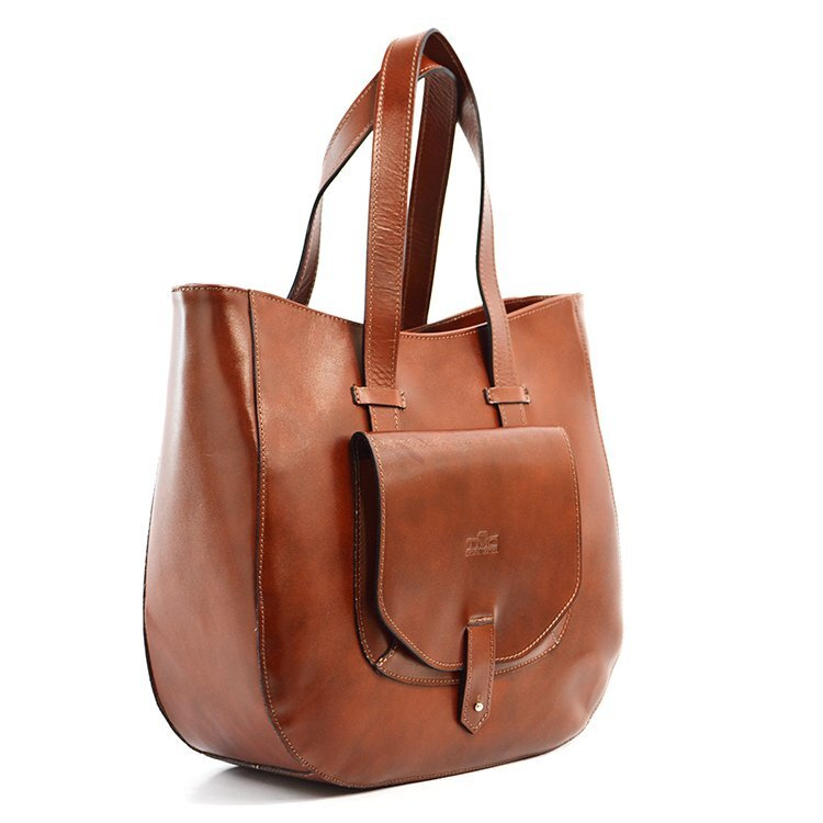 Torebka skórzana na ramię duża damska shopperbag