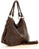 MARCO MAZZINI Miejska torebka skórzana na ramię city sholder handmade bag brąz caffe