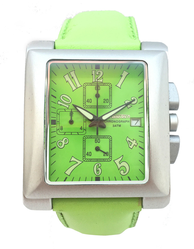 Zegarek CHRONOTECH CT7357-07. Kwarcowy, Kolor zielony. Unisex.