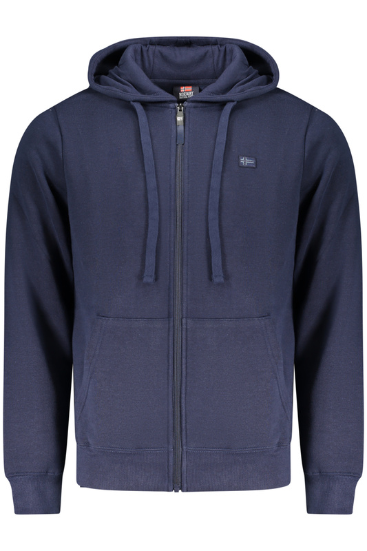 Norway 1963 MĘSKA NIEBIESKA BLUZA Z ROZPINANYM NA ZAMEK