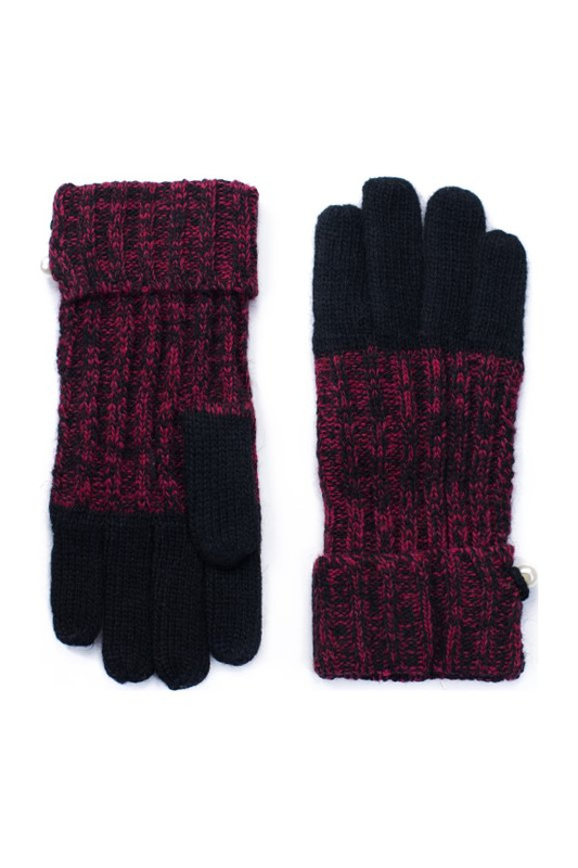 Rękawiczki Wełna Z Perłą