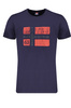 NIEBIESKI T-SHIRT MĘSKI Z KRÓTKIM RĘKAWEM Norway 1963