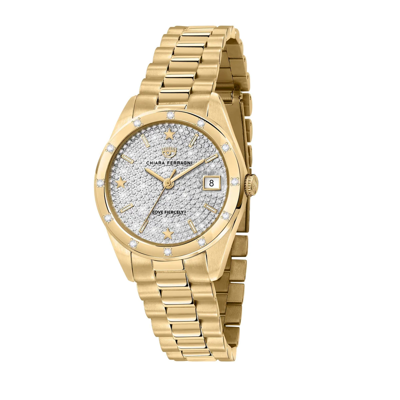 Zegarek CHIARA FERRAGNI R1953100512. Kwarcowy, Kolor biały. Kobieta.