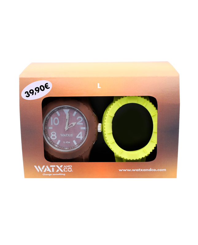 Zegarek WATXANDCO WACOMBOL9. Kwarcowy, Kolor brązowy. Mężczyzna.