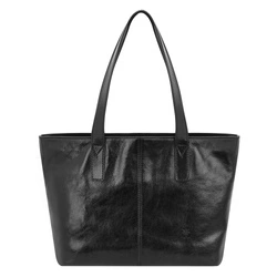 Damska skórzana elegancka shopperbag na ramię 