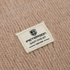 Beżowa czapka damska beanie w uniwersalnym rozmiarze z logo marki - Peterson