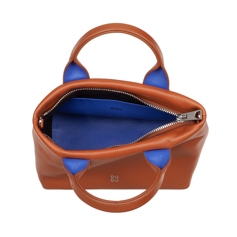 DUDU Mini torebka do ręki damska z łańcuszkiem listonoszka skóra naturalna