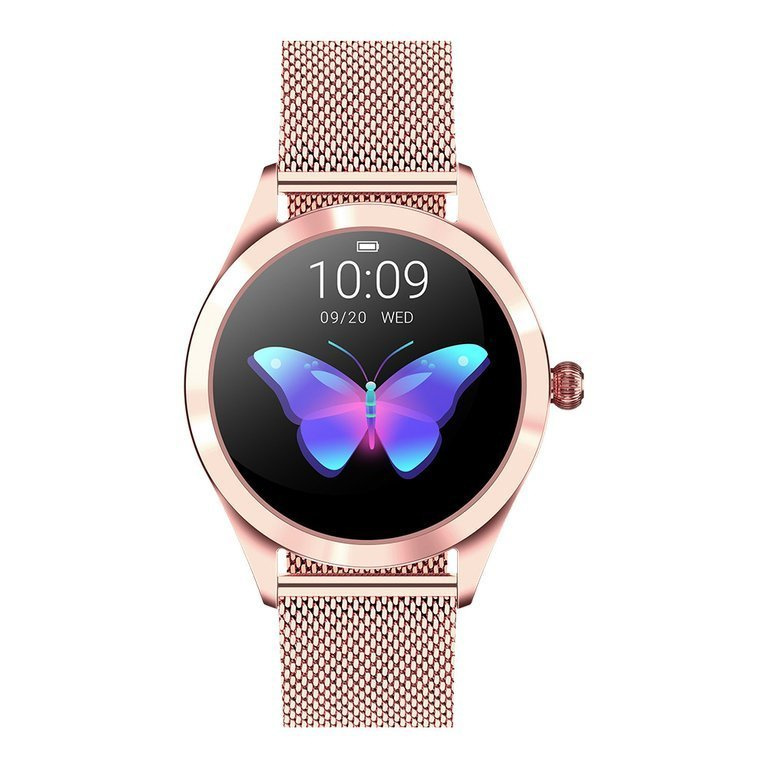 SMARTWATCH DAMSKI G. Rossi G.RSWBF1-4D2-2 rosegold/black (sg001f) + DODATKOWY PASEK