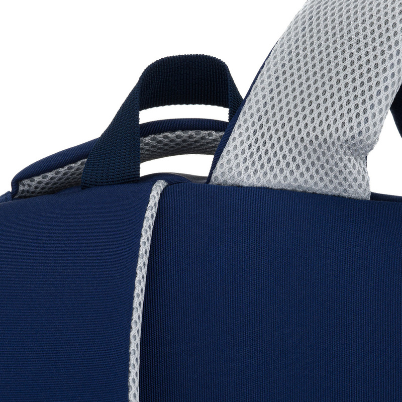 Młodzieżowy plecak szkolny z poliestru w granatowym kolorze z miejscem na laptopa - Peterson