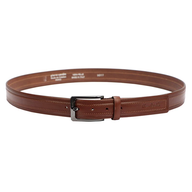 męski pasek z prawdziwej skóry Pierre Cardin GF 9017