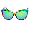 Okulary ITALIA INDEPENDENT 0092INX149000. Okulary przeciwsłoneczne, Kolor niebieski zielony żółty pomarańczowy. Kobieta.