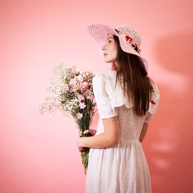 Kapelusz Flowery Bow