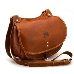 Klasyczna skórzana damska listonoszka vintage