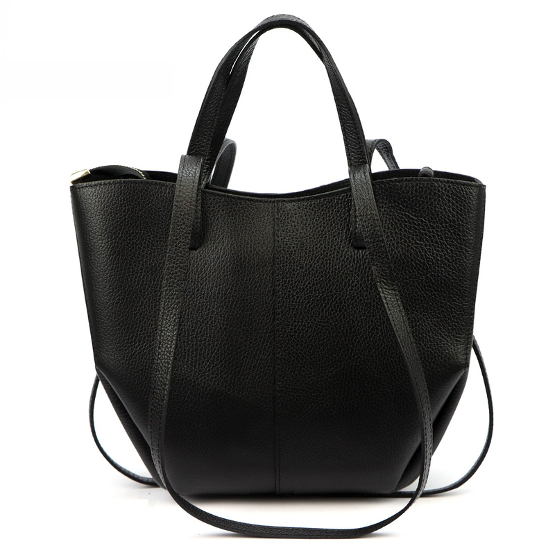 Luka Skórzana pojemna Stylowa damska shopperbag torebka na ramię