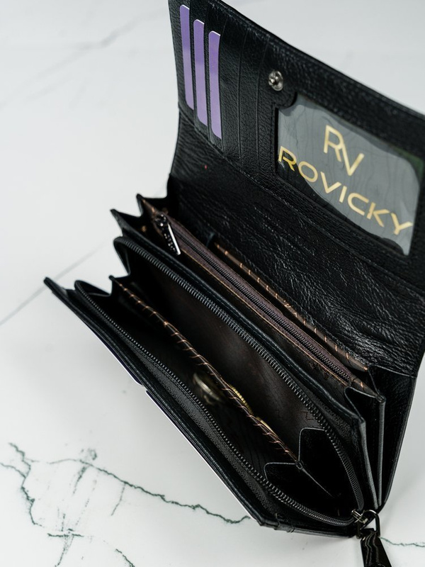 Klasyczny Skórzany portfel damski Lorenti z RFID