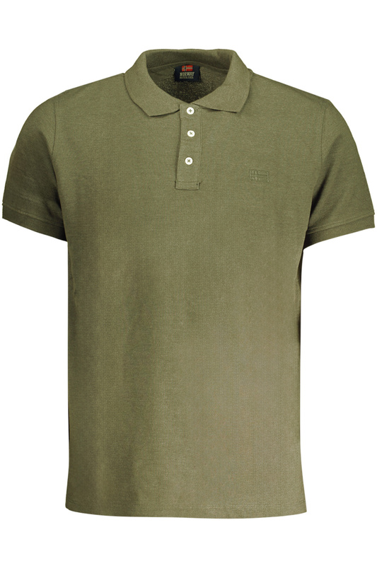 Norway 1963 ZIELONA M�SKA KOSZULKA POLO Z KR�TKIM R�KAWEM