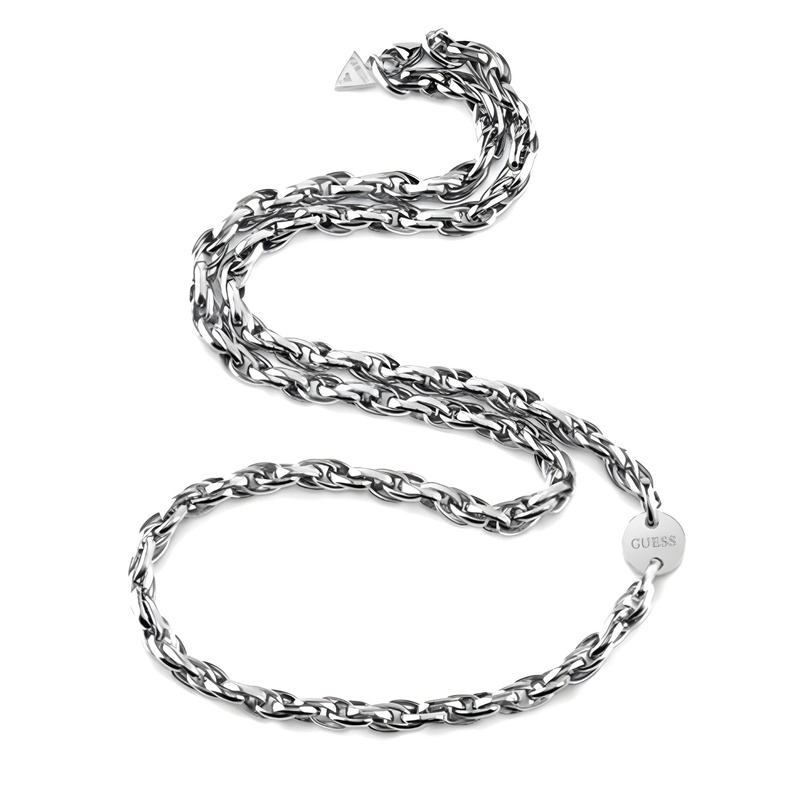 Biżuteria GUESS UBN29038. Naszyjnik, Kolor szary. Kobieta.