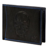 Skórzany męski portfel Money Kepper CDD 5600 SKULL