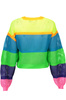 WIELOKOLOROWY SWETER LOVE MOSCHINO