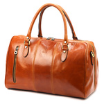 Gregorio podróżna torba skóra naturalna torba weekendowa duża z paskiem