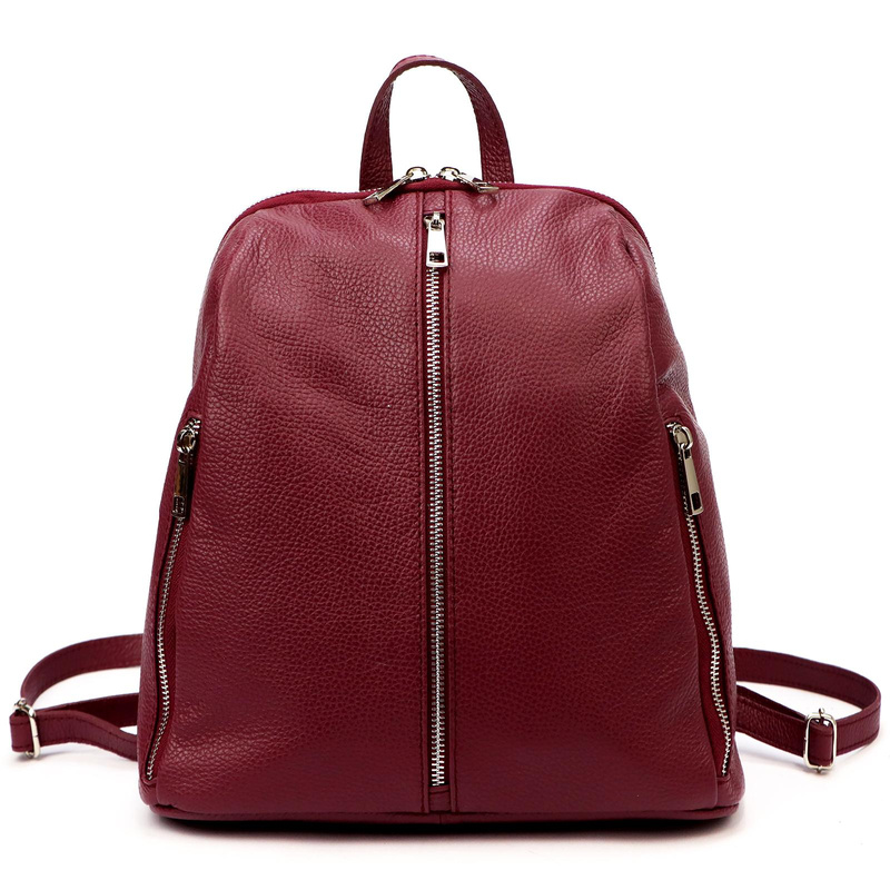 Patrizia damski plecak skóra naturalna miejski z kieszeniami stylowy