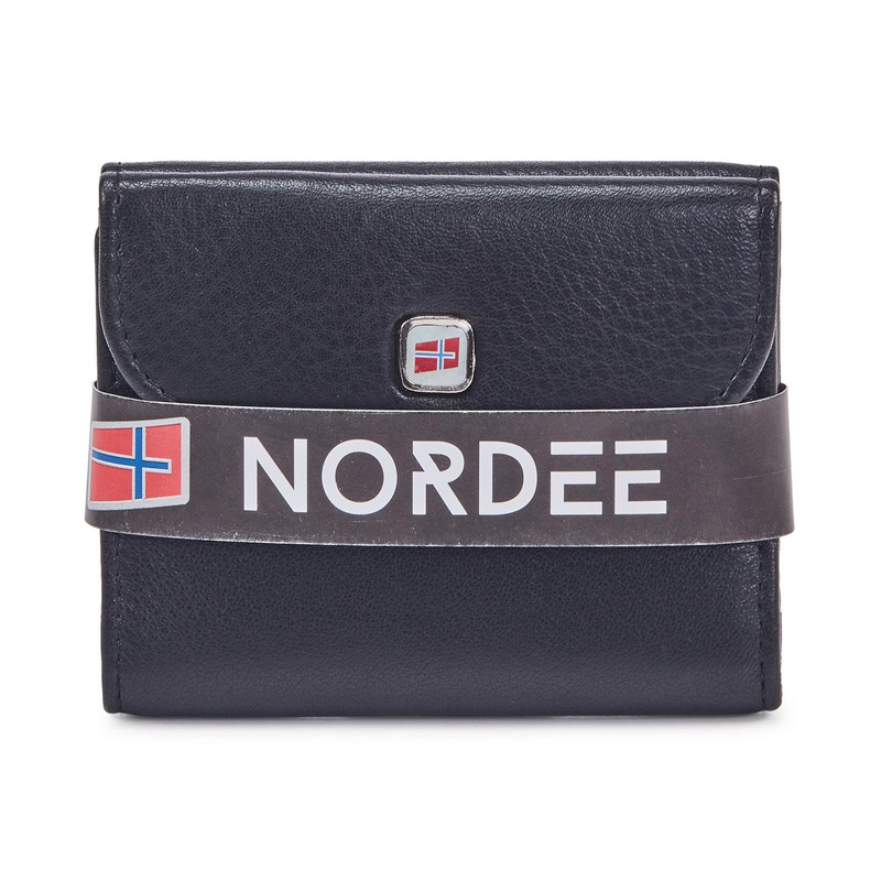 Kompaktowy Skórzany męski portfel Nordee z RFID
