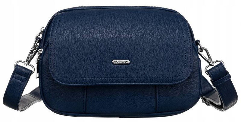 Stylowa listonoszka damska ze skóry ekologicznej - Rovicky