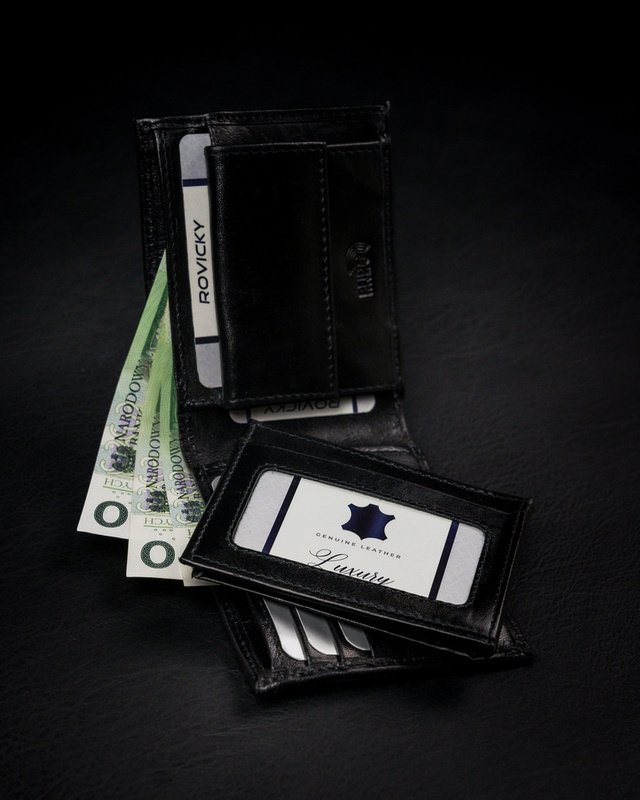 Stylowy Skórzany męski portfel z etui od Rovicky