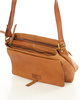 Torebka skórzana listonoszka damska messenger bag - MARCO MAZZINI brąz koniak