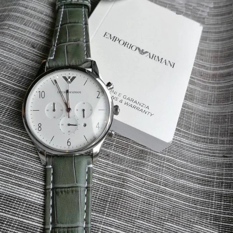 Zegarek ARMANI AR1861. Kwarcowy, Kolor biały. Mężczyzna.