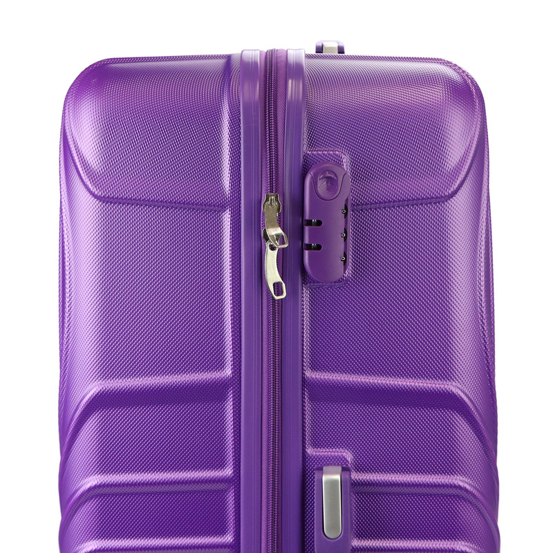 Mocna męska walizka z tworzywa ABS Leonardo da Vinci 3036-1 S32 (S036)