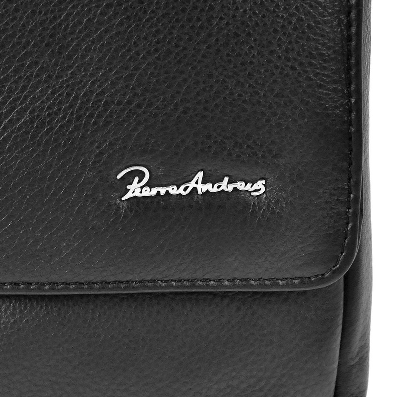 Pierre Andreus męska saszetka torba z klapką ze skóry naturalnej Codzienna