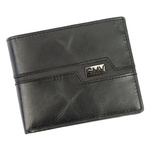 Gian Marco Venturi męski portfel skóra naturalna poziomy składany pojemny