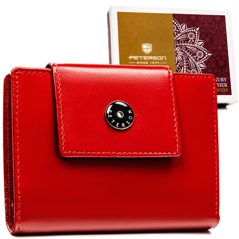 Skórzany damski portfel Peterson PTN 70616-9 NGV