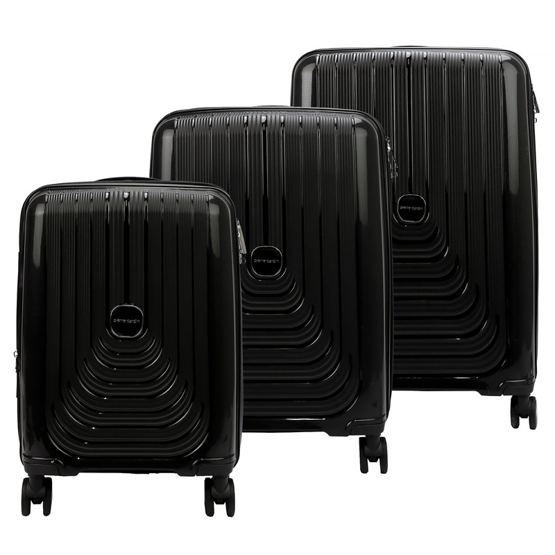 Pierre Cardin Zestaw Walizek Podróżnych 3w1 ABS Na Kółkach Zamek Szyfrowy