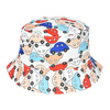 Kapelusz dwustronny bucket hat dziecięcy autka kap-md-5