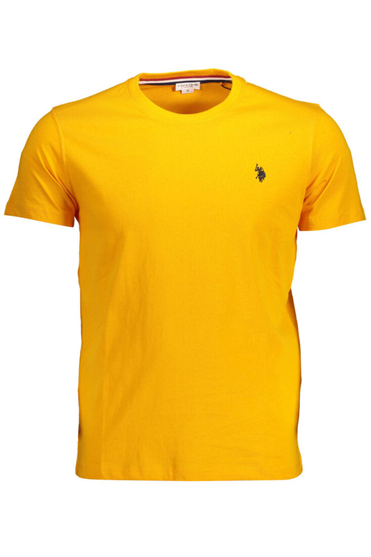 T-SHIRT US POLO Z KRÓTKIM RĘKAWEM POMARAŃCZOWY MĘSKI