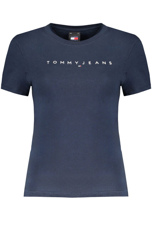 NIEBIESKI T-SHIRT DAMSKI Z KRÓTKIM RĘKAWEM TOMMY HILFIGER